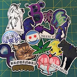 Bromance Records Stickers